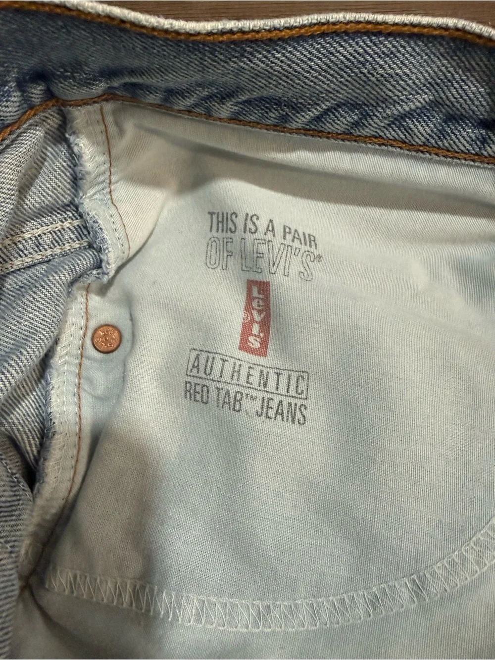 Vintage Levis 595 Baggy Straight Fit Jeans 40x30 Light Wash Denim